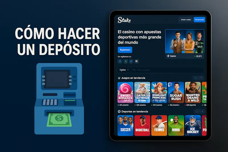 Depósitos y retiros en Stake casino